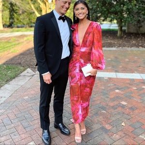 Calista Midi Dress - Pink